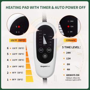 Грелка для домашних животных с таймером, обновленная электрическая грелка для собак и кошек, регулируемая температура, кровать для питомца, теплое одеяло, автоматический коврик - Product Image 3
