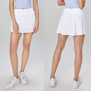 Rok Lipit Khusus Cepat Kering Gaun Tenis Wanita Pakaian Rok Tenis Berkualitas Tinggi Dengan Saku Kemeja - Product Image 1