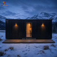 Maison préfabriquée moderne en verre, cabane modulaire pour Airbnb, location de vacances, station balnéaire, lodge de luxe, design personnalisé