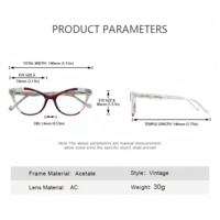Montura Óptica de Acetato, Montura Colorida para Gafas, Gafas Listas para Usar, Éxito de Ventas, Gafas Unisex