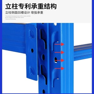 Estantería de Almacenamiento de Acero Resistente para Almacenes, Estantería de Paletización Industrial Desmontable, Tamaño, Color y Capacidad de Carga Personalizables - Product Image 3