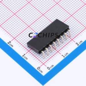 XDM254-1-08-W-8.5-G0 Pin Socket Bent Lead Through Hole,P=2.54mm Connector 1x8P 2.54mm Square Hole Right Angle Insert - Product Image 2
