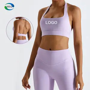 Wholesale Sportswear Suppliers Customize Sexy Sports Yoga Bra Crop Top Ladies Fitness Wear Gym Bra For Women