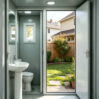 Bagno Portatile Moderno in Acciaio per Esterni Marca ZhongPai con Garanzia di 1 Anno, Container Mobile per Parchi e Altri Siti