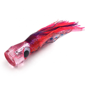 Venta al por mayor 6.5in 55g cabeza de resina luminoso suave resplandor pesca calamar señuelo - Product Image 1