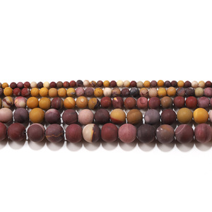 Frosted Egg Yolk <b>Stone</b> <b>Beads</b> 4 6 8 10 12mm Round Loose <b>Beads</b> For Jewelry Making - Product Image 2