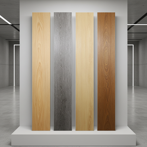 Planche de sol flottante en plastique SPC imitation bois de haute qualité 4 mm pour appartement et salle de bain - Product Image 2