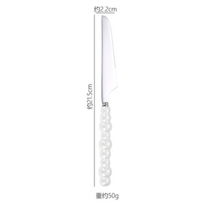 Đa-màu muỗng dao kéo thép không gỉ dao nĩa muỗng thép không gỉ Set vàng bạc gốm xử lý kim loại Flatware Set - Product Image 6