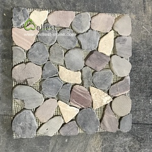 Đen Pebble Đá Vòng Gạch Mosaic - Product Image 6
