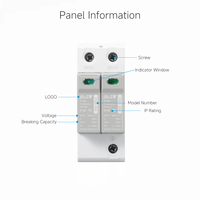 Dispositif de protection contre les surtensions EAST YSP-D6 T2 2P 800V SPD avec protection contre la foudre 40KA en cuivre