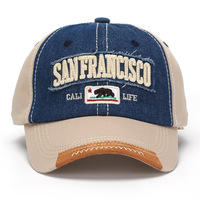 Nueva Gorra de Béisbol de 6 Paneles de Algodón 100% con Bordado de Oso Polar Envejecido, Personalizada, Ajustable y con Detalles Metálicos Desgastados