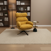 Fauteuil à bascule pivotant en velours de haute qualité, fauteuil inclinable moderne, fauteuil de détente pour salon