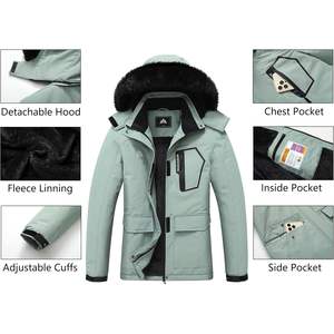 Veste de ski pour femme Moerdeng, imperméable, manteau d'hiver à capuche, isolation synthétique, snowboard, randonnée, vêtements d'extérieur - Product Image 2