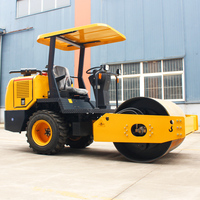 Compacteur de route à rouleaux en asphalte, machine à rouleaux en asphalte de 3,5 tonnes, rouleau de route vibrant neuf