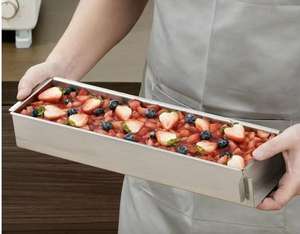 <span class=keywords><strong>Molde</strong></span> de tiramisú abierto <span class=keywords><strong>Rectangular</strong></span> anodizado de aluminio, <span class=keywords><strong>molde</strong></span> de tarta de queso con apertura <span class=keywords><strong>Rectangular</strong></span>, contenedor de tiramisú <span class=keywords><strong>para</strong></span> Mousse - Product Image 2