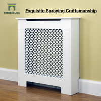 Meuble de radiateur et cache-radiateur en MDF blanc peint au design moderne |   Meubles de salon de petite taille, qualité supérieure, best-seller au Royaume-Uni, MOQ 20