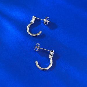<span class=keywords><strong>Orecchini</strong></span> 925 alla moda in argento Sterling Haji <span class=keywords><strong>con</strong></span> forma di <span class=keywords><strong>serpente</strong></span> zircone cubico rodiato per festa di nozze o regalo - Product Image 4