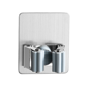 Wall Mounted Metal Mop Clip Stainless Steel 304 Waterproof Mop Storage Clip Holder for Home Bathroom