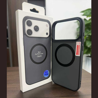 Coque de téléphone magnétique anti-chute pour iPhone 17 Air 16 15 14 13 12 11 Pro Max, coques de téléphone anti-traces de doigts