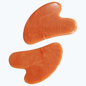 Rouleau de massage facial en jade aventurine pour amincissement et lifting de la peau, ensemble de rouleaux de jade et Gua Sha - Product Image 4