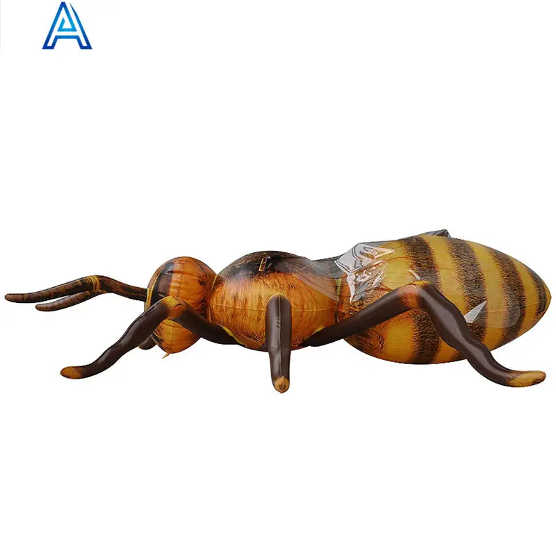 Haute qualité mignon conception 3D dessin animé réaliste vinyle PVC air coup gonflable insecte fourmi araignée coléoptère beatles coccinella
