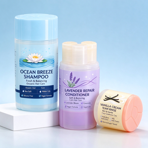 ขวดพลาสติกพิมพ์ลายตามสั่งสำหรับบรรจุภัณฑ์โลชั่น แชมพู ครีมอาบน้ำ - Product Image 2