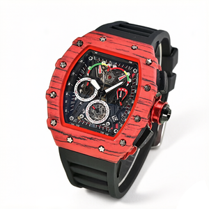 Quartz Date Water Resistant Silicone Strap Watch 42mm Dial Alloy Case Sporty Business Style - Product Image 2