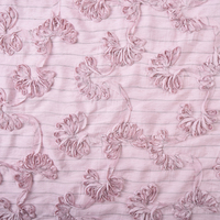 Chemise pour femme en rayonne/viscose mélangée, tissée, légère, respirante, avec motif rayé teint en fil brodé, poids moyen, en promotion