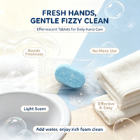 Comprimés effervescents portables pour le lavage des mains 7g – Comprimé nettoyant pour les mains en voyage, idéal pour une utilisation nomade