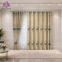 Tissu de rideau occultant jacquard tissé noir et blanc personnalisable, respirant, doux, soyeux et brillant pour salon