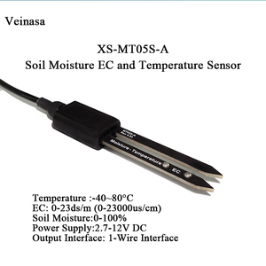 XS-MT05S-A 1-Wire <strong>Interface</strong> Soil Moisture &amp; EC Temperature Sensor 1-Wire Bus <strong>Interface</strong> with 0-23ds/m Measurement Range 0-23ds/m - Product Image 1