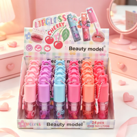 24 Pièces/Boîtes Huile Repulpante Lèvres Magique à Succès, Étiquette Privée, Brillance Beauté, Tubes d'Emballage Brillant à Lèvres Sheglam Maquillage