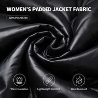 Veste matelassée noire pour femme, col montant, élégante, minimaliste, chic urbain, manteau léger matelassé pour femme, style quotidien en ville, personnalisable