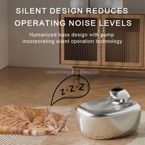 Automatische katten drinkfontein draadloos met UV, 5,5L groot LCD-scherm, roestvrij staal - Product Image 3