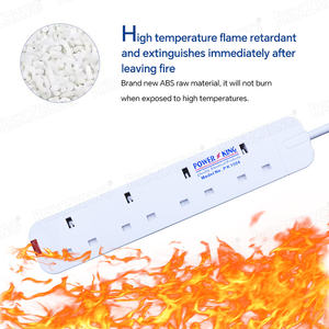 Prise d'extension OEM de fabrication en usine multiprise de type britannique avec câble d'alimentation 13A 3m et protecteur de surcharge - Product Image 3