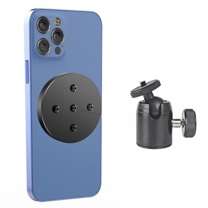 Magnetic Pocket Phone Tripod Foldable Compatible with Magsafe for iPhone 16/15/14/13/12 Plus Pro Max Series, MG-03 Mini Cell Phone Tripod Mount Handle Smartphone Desk Stand Travel All in One