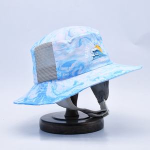 Al aire libre de las mujeres Surf Bucket Hat Nylon Impermeable Sombreros para el sol Personalizado Surf Deporte Gorras Fabricante - Product Image 3
