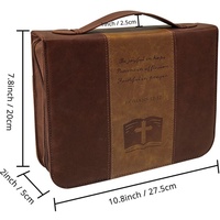 Étui de transport Bible en cuir à fermeture éclair par sublimation Étui Bible en similicuir PU vierge Logo personnalisé