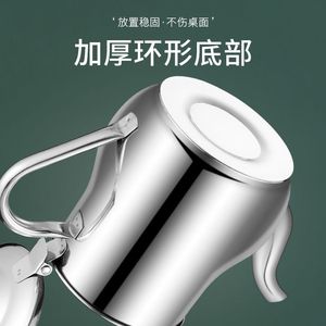 Théière en acier inoxydable avec couvercle, design moderne, pour le thé, le café, utilisation en cuisine - Product Image 3