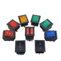 Interrupteur à bascule étanche ON-OFF, tête ronde/carrée, 4 broches, IP12/IP11, 20A 250V, pour usage nautique, toutes séries