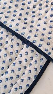 Hecho a mano indio Jaipuri bloque estampado edredón impreso Reversible Anokhi Razai Algodón hecho a mano Floral edredón - Product Image 3