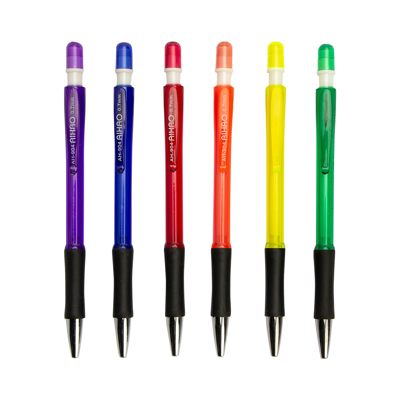 סיטונאי מכתבים 0.7mm נשלף צבע מילוי עופרת בצבע מכאני עפרונות עם Bounus מילוי ומחקים
