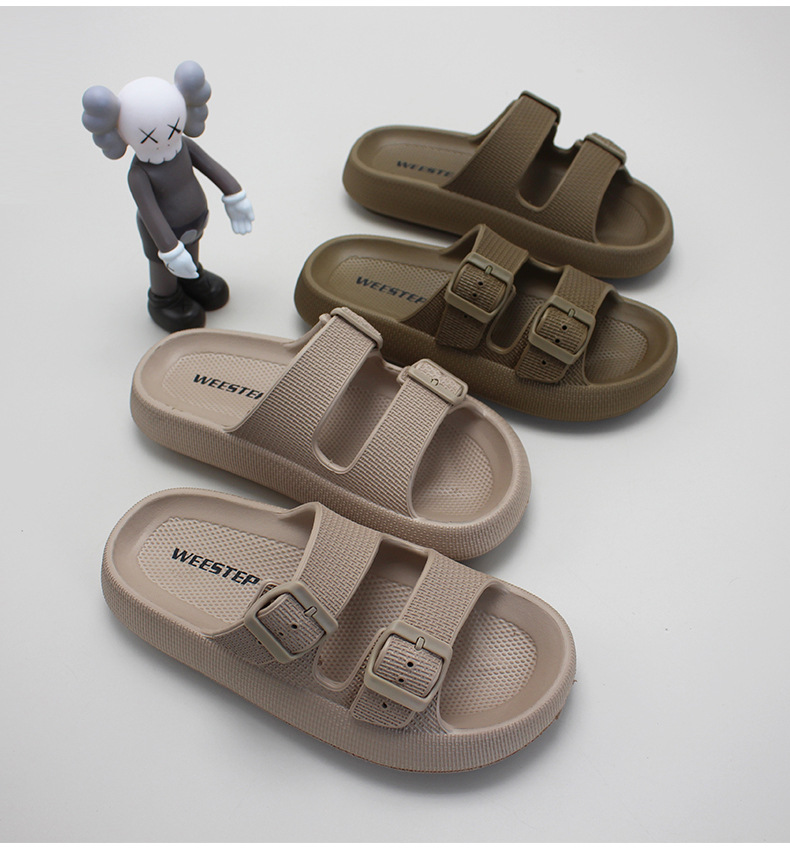Women Summer Soft EVA Slippers Thick Platform Bathroom Men Slides Slippers