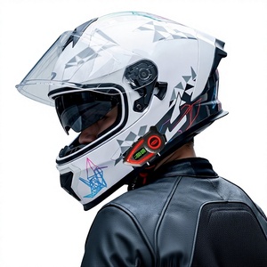 国境を越えた卸売DOT認証スロット付きフルフェイスサスペンションポイントフリーバイクヘルメット男女兼用四季通用トレンド - Product Image 1