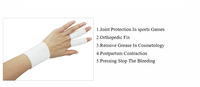 Bandage adhésif élastique en coton épais de 2,5 cm x 4,5 m pour la protection des doigts, idéal pour la musculation unisexe, le soutien articulaire sportif et la protection en salle de sport.