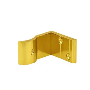 Trilho de mão de alumínio inoxidável, design manual de escada flexível removível barato da cor dourada