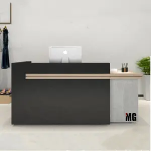 Mostrador de <span class=keywords><strong>muebles</strong></span> de salón moderno de bajo precio personalizado pequeños diseños Recepción de escritorio - Product Image 1