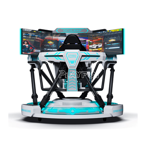 Macchina da Gioco Arcade di Corse per Parchi Divertimento, Giochi di Corse HD con 3 Schermi, Macchina per Simulazione di Corse Dinamiche VR - Product Image 3