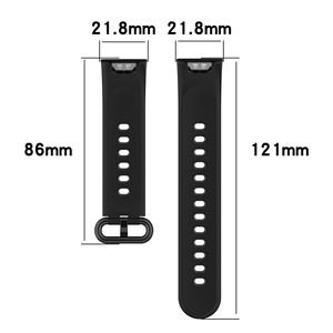Mijobs Nouveau bracelet sport intelligent en silicone souple noir avec boucle pour <span class=keywords><strong>Redmi</strong></span> <span class=keywords><strong>Watch</strong></span> <span class=keywords><strong>2</strong></span> Mi <span class=keywords><strong>Watch</strong></span> <span class=keywords><strong>2</strong></span> <span class=keywords><strong>Lite</strong></span> - Product Image 2