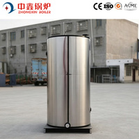 Chaudière à eau chaude verticale 500L au gaz ou au mazout, entièrement automatique avec contrôle intelligent pour le chauffage des communautés résidentielles